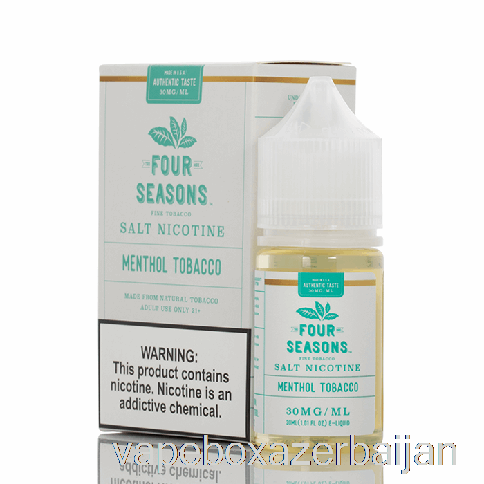 Vape Smoke Menthol Tobacco SALT - Four Seasons - 30mL 30mg